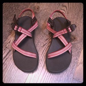 Women’s Chacos Never worn! Size 11 Red Stripe